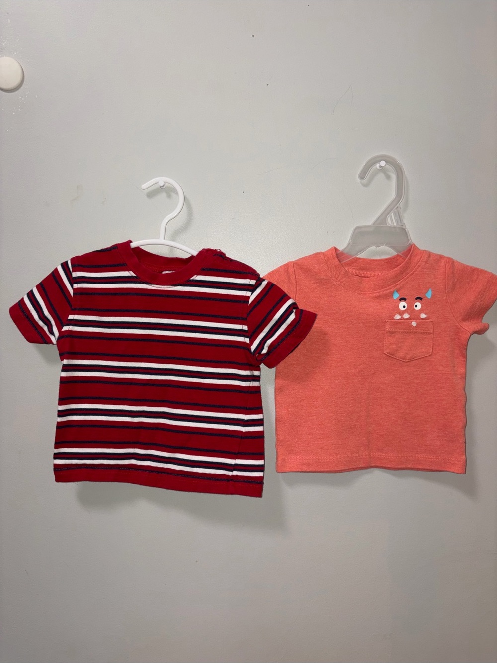 Carters Red & Orange T‎ Shirt Bundle Boys 6 M